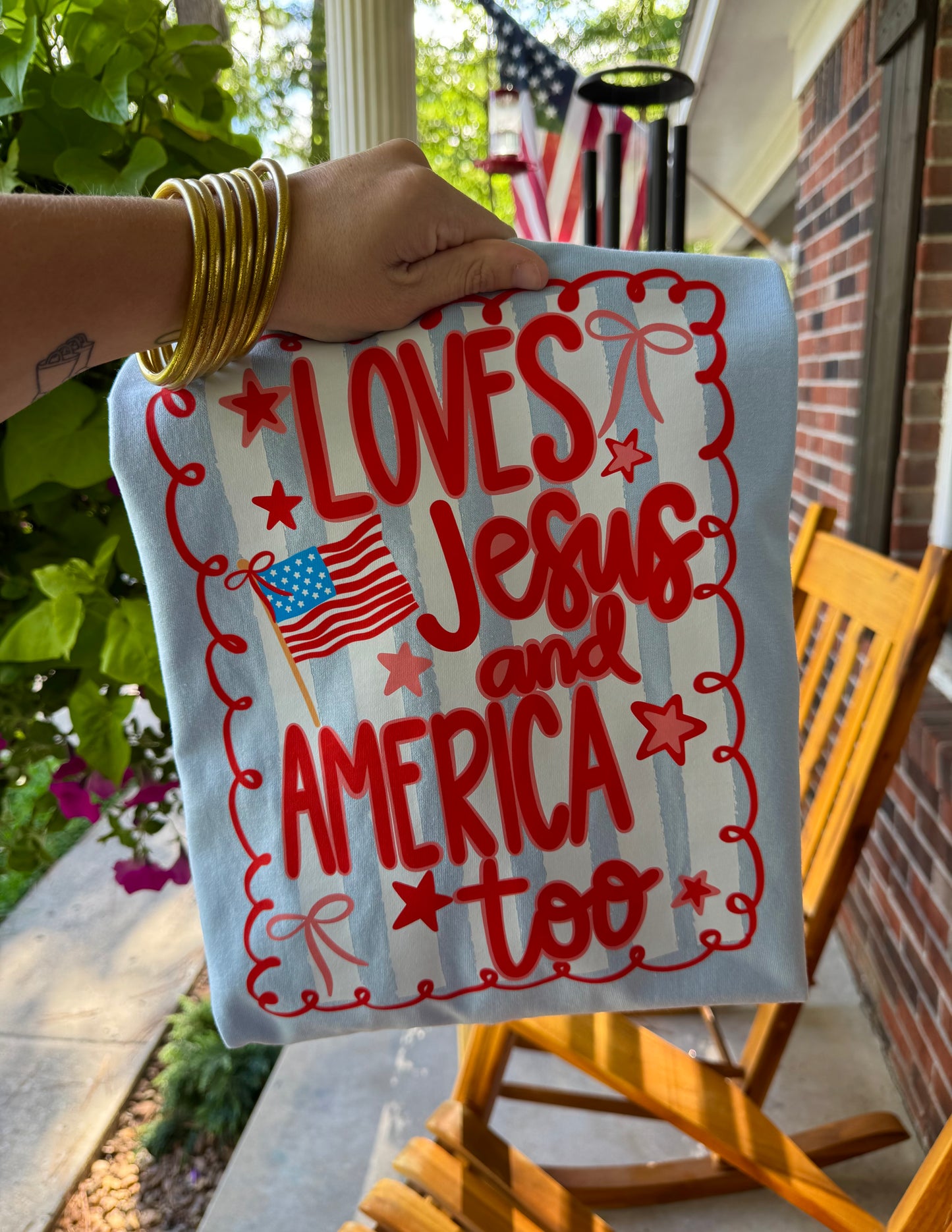 SALE- Loves Jesus and America Too
