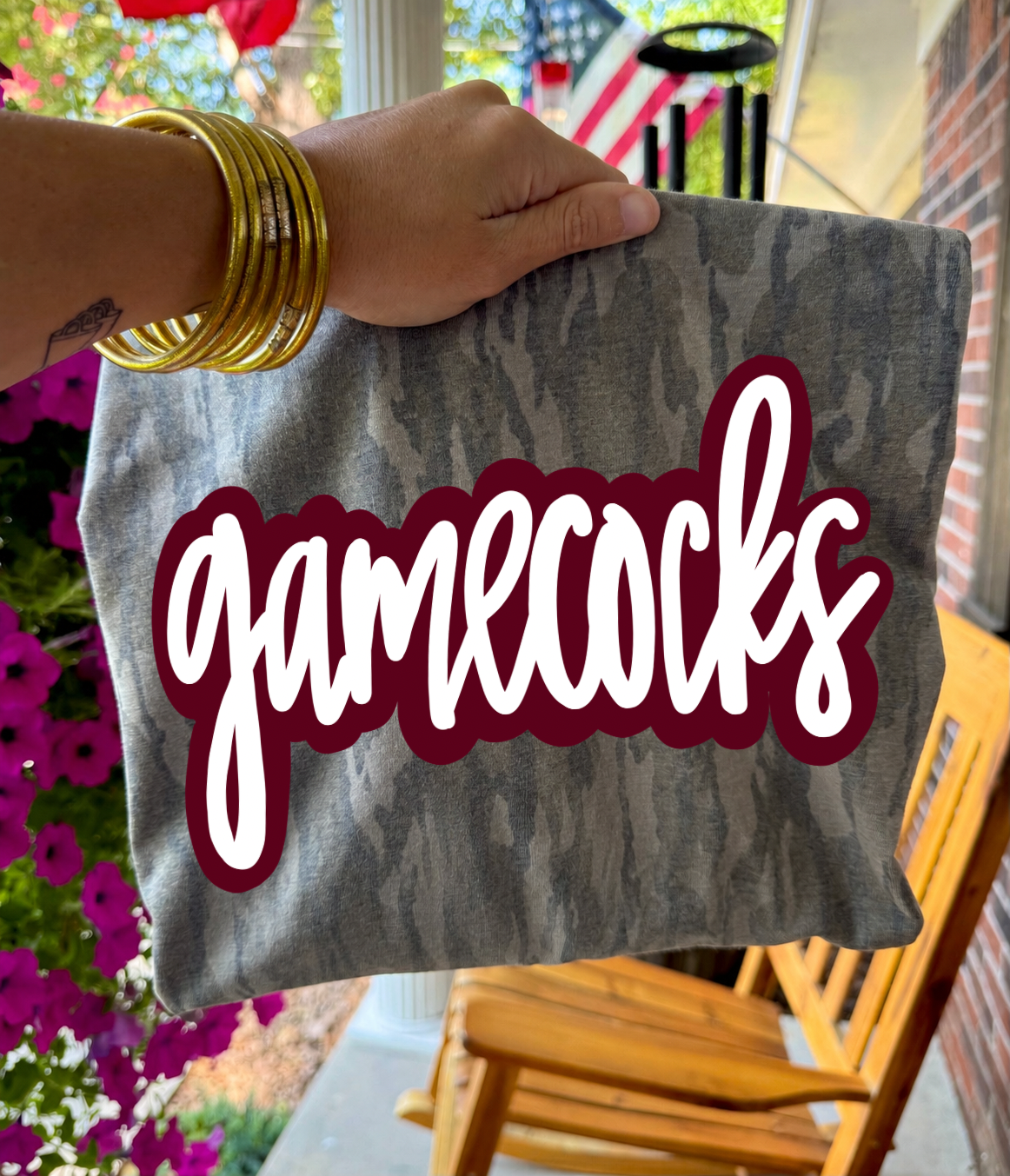 Gamecocks Bottomland Tee (Maroon & White)