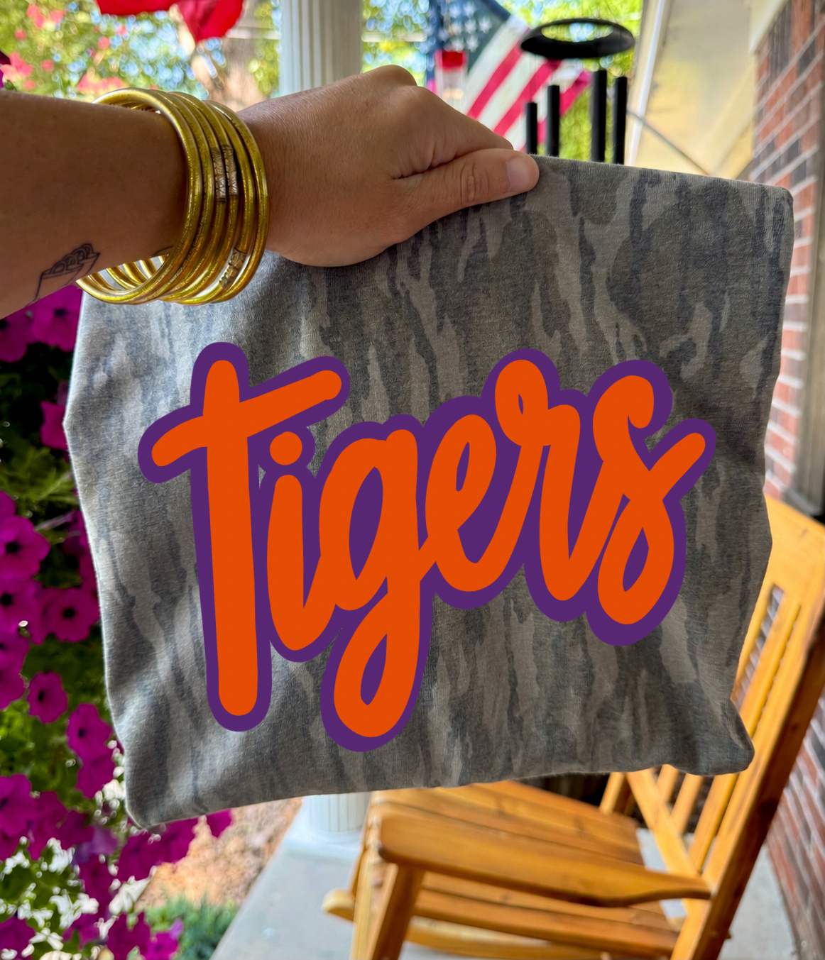 Tigers Bottomland Tee (Orange & Purple)