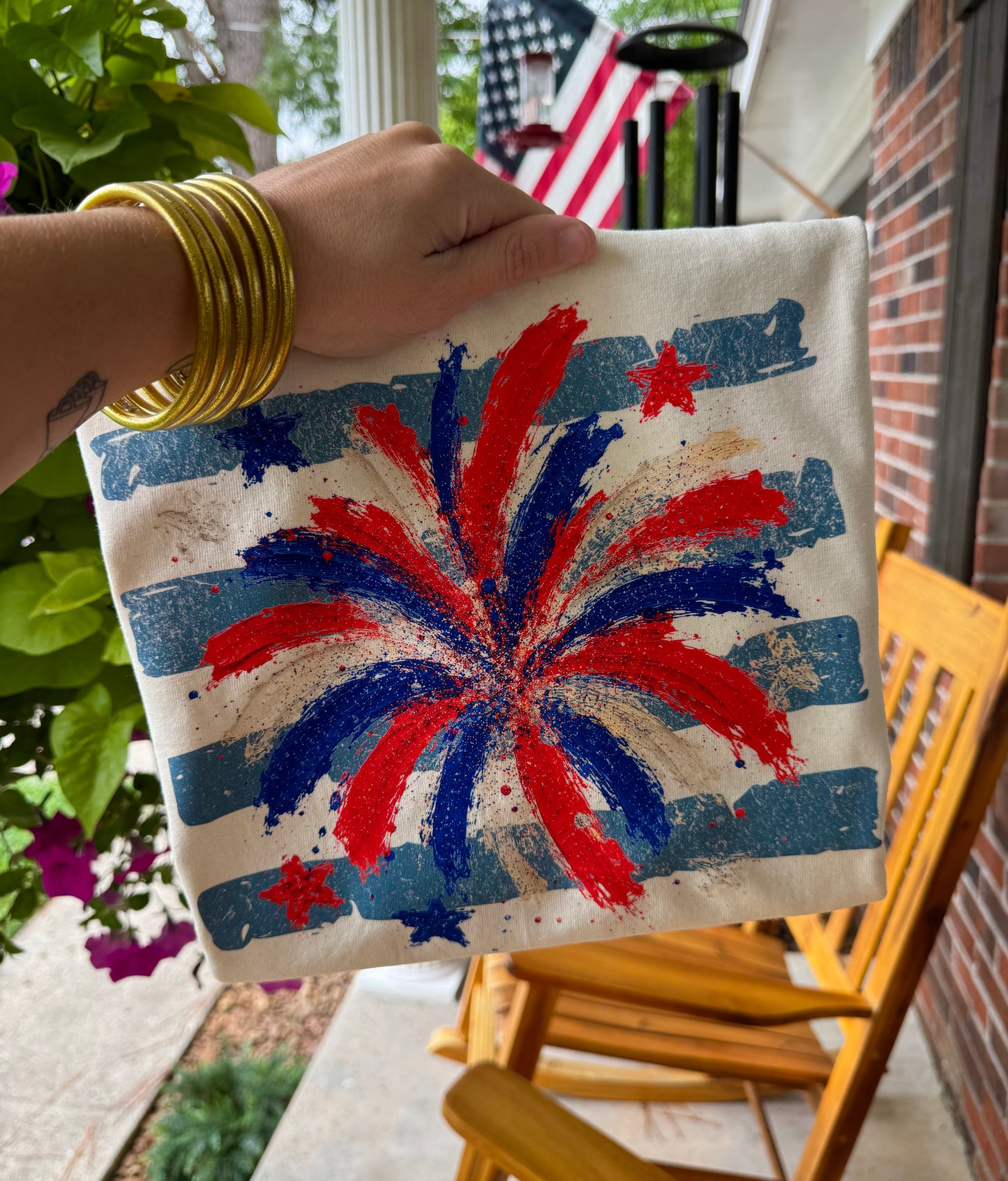 SALE- WC Striped Firework