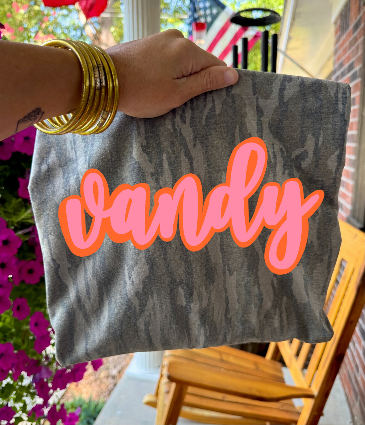 Vandy Bottomland Tee (Pink & Orange)