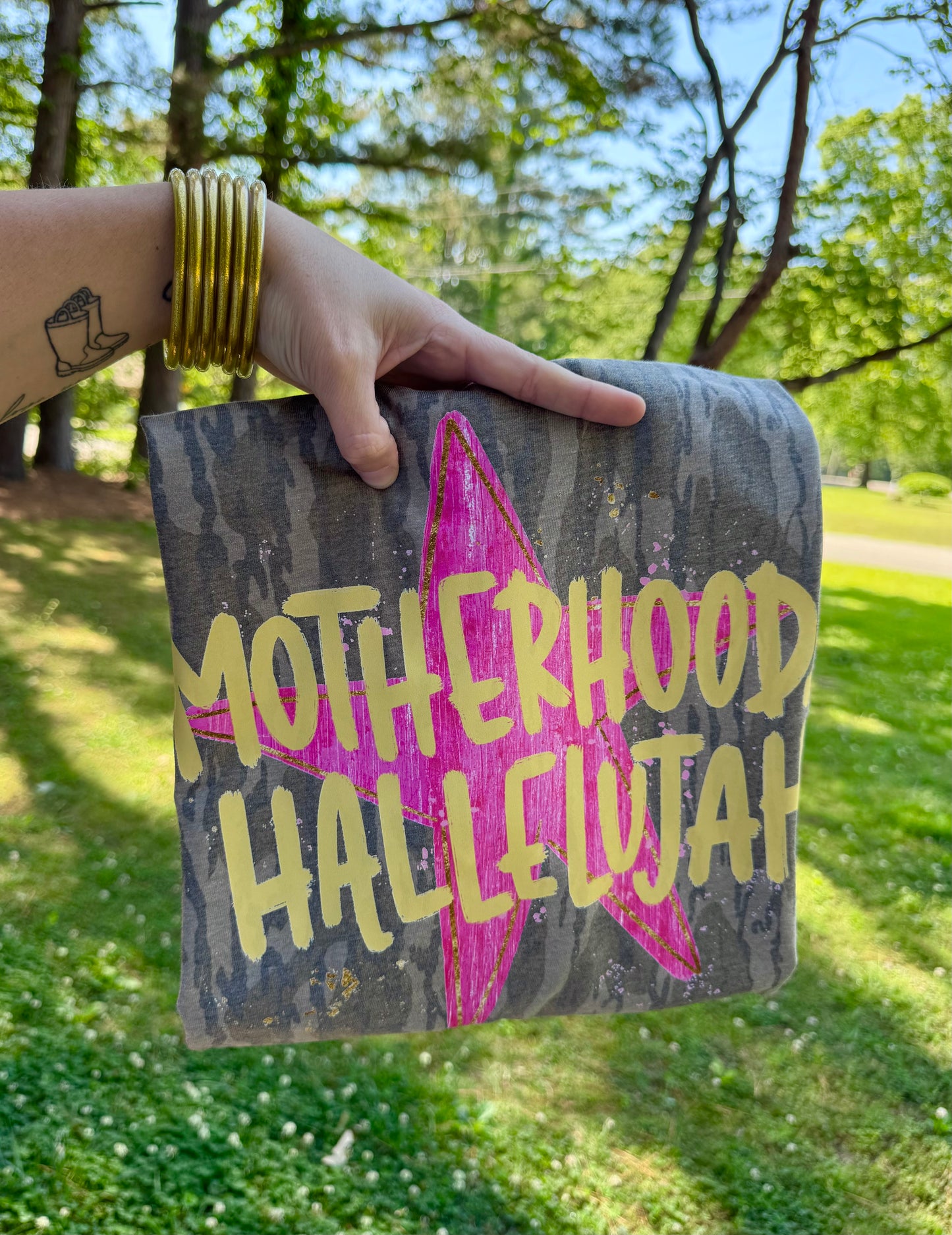 Motherhood Hallelujah Bottomland Camo