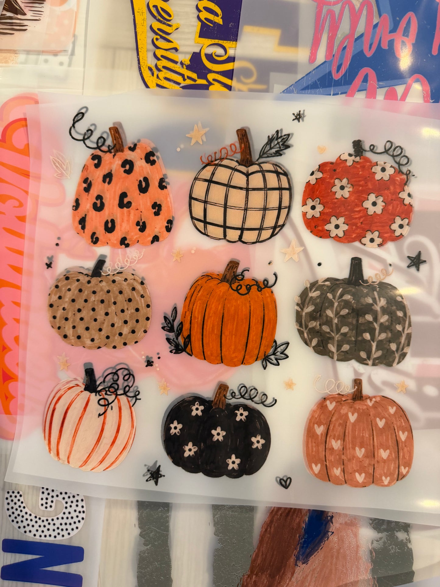 DTF Transfer- Pumpkin Collage