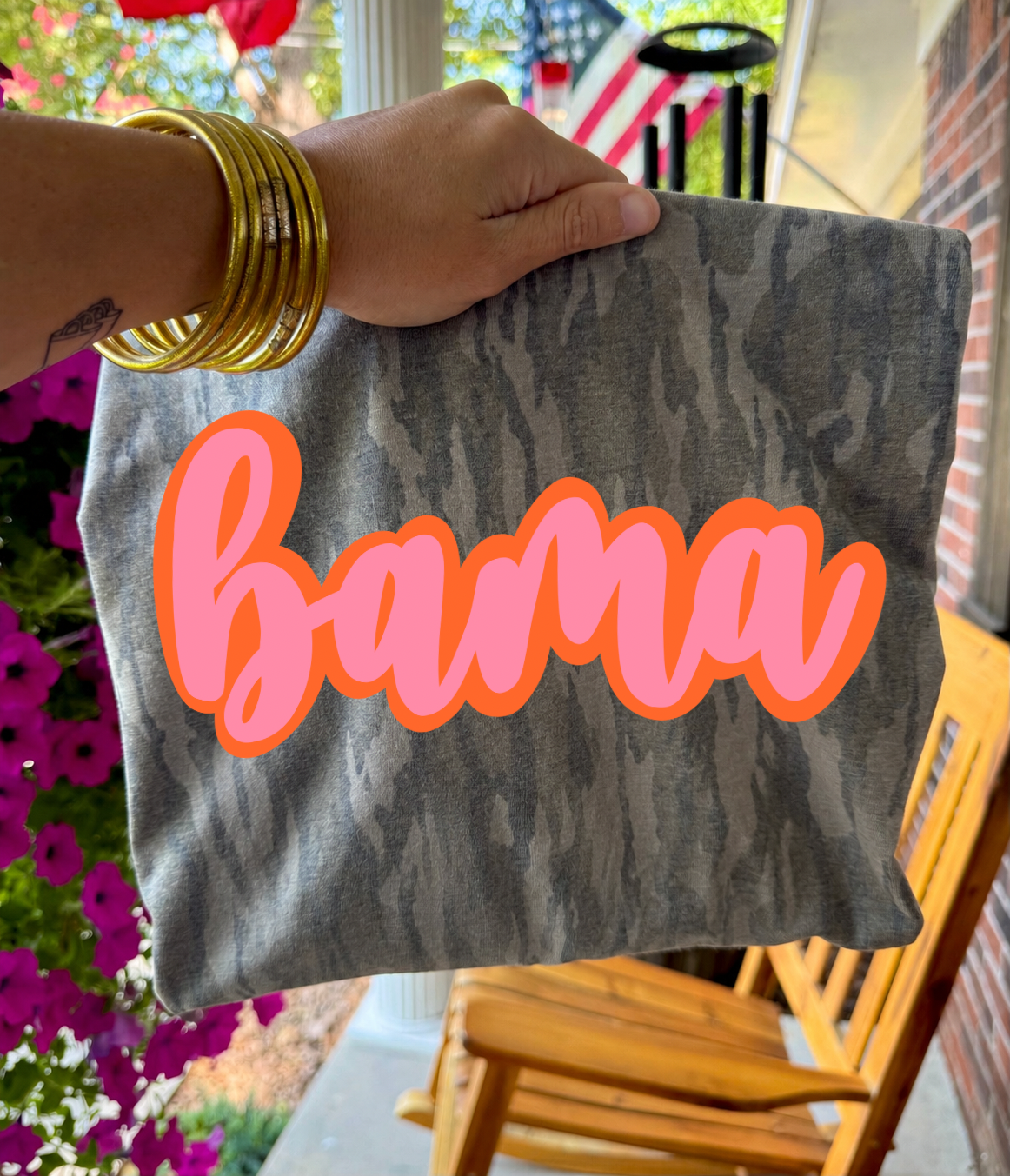 Bama Bottomland Tee (Pink & Orange)