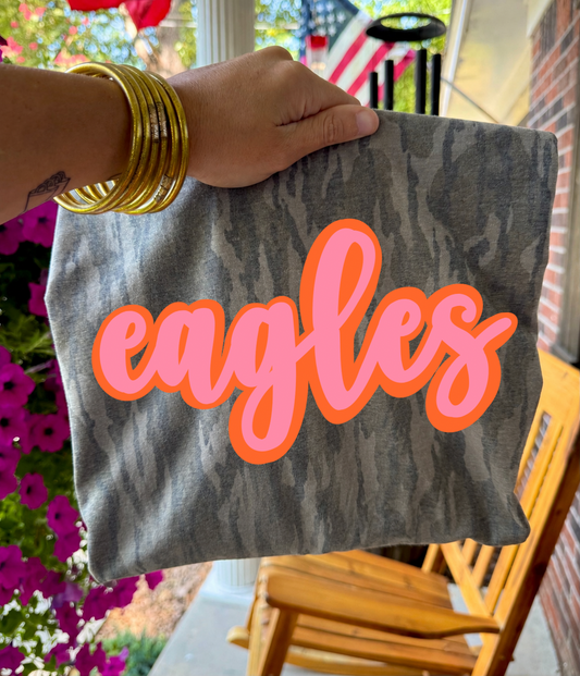 Eagles Bottomland Tee (Pink & Orange)