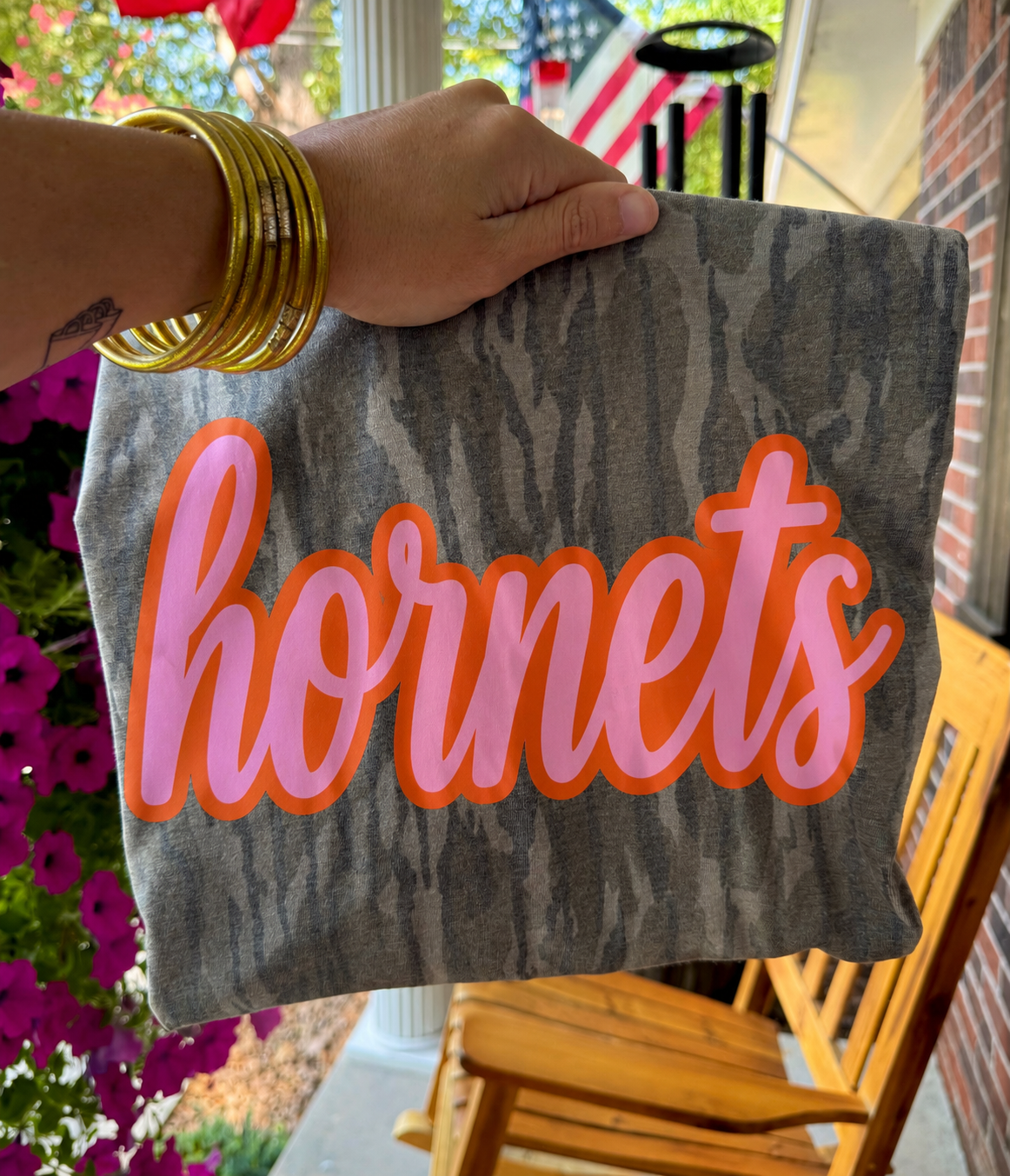 Hornets Bottomland Camo (Pink & Orange)