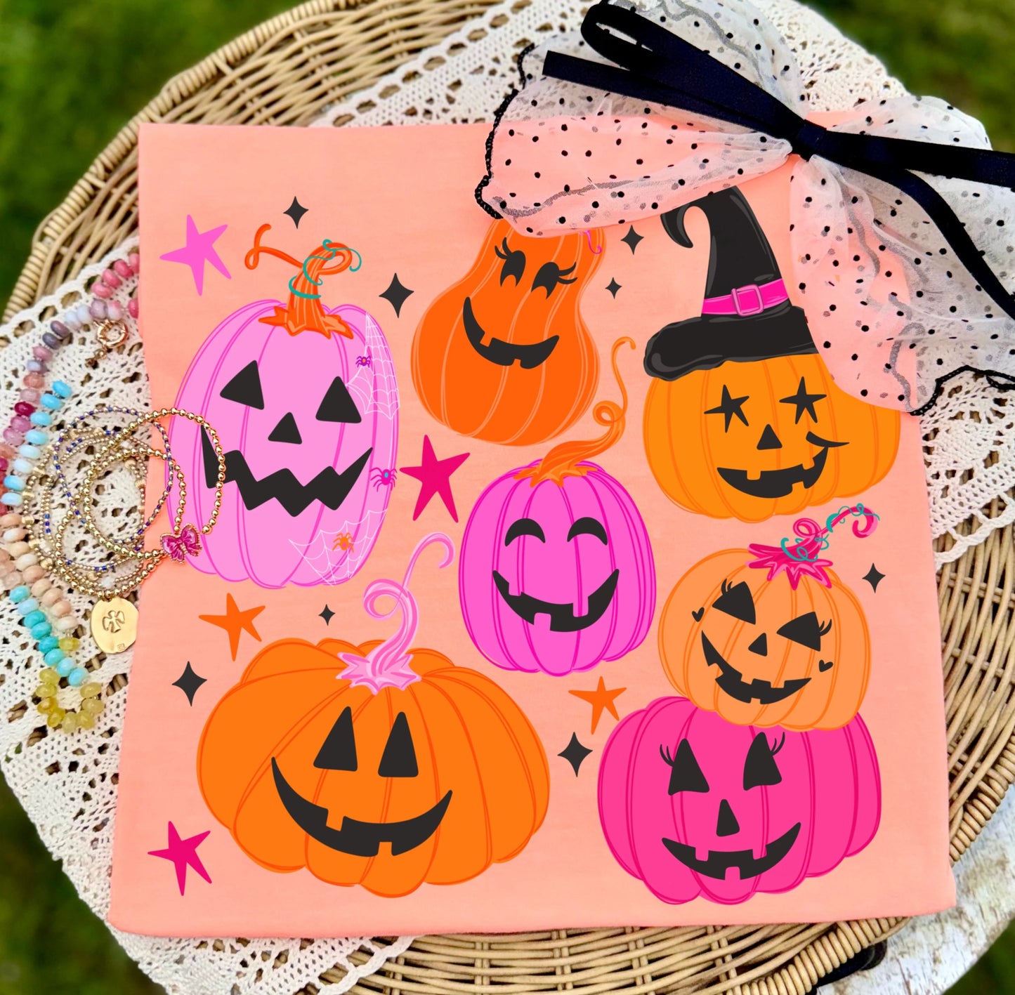 Pink And Orange Pumpkins