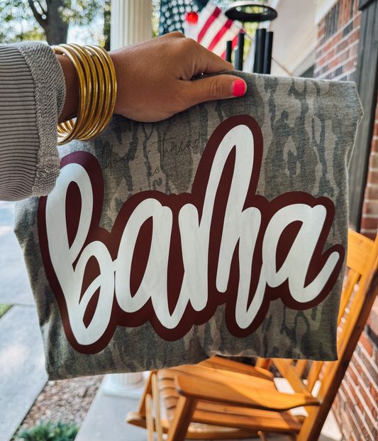 Bama Bottomland Tee (Crimson & White)