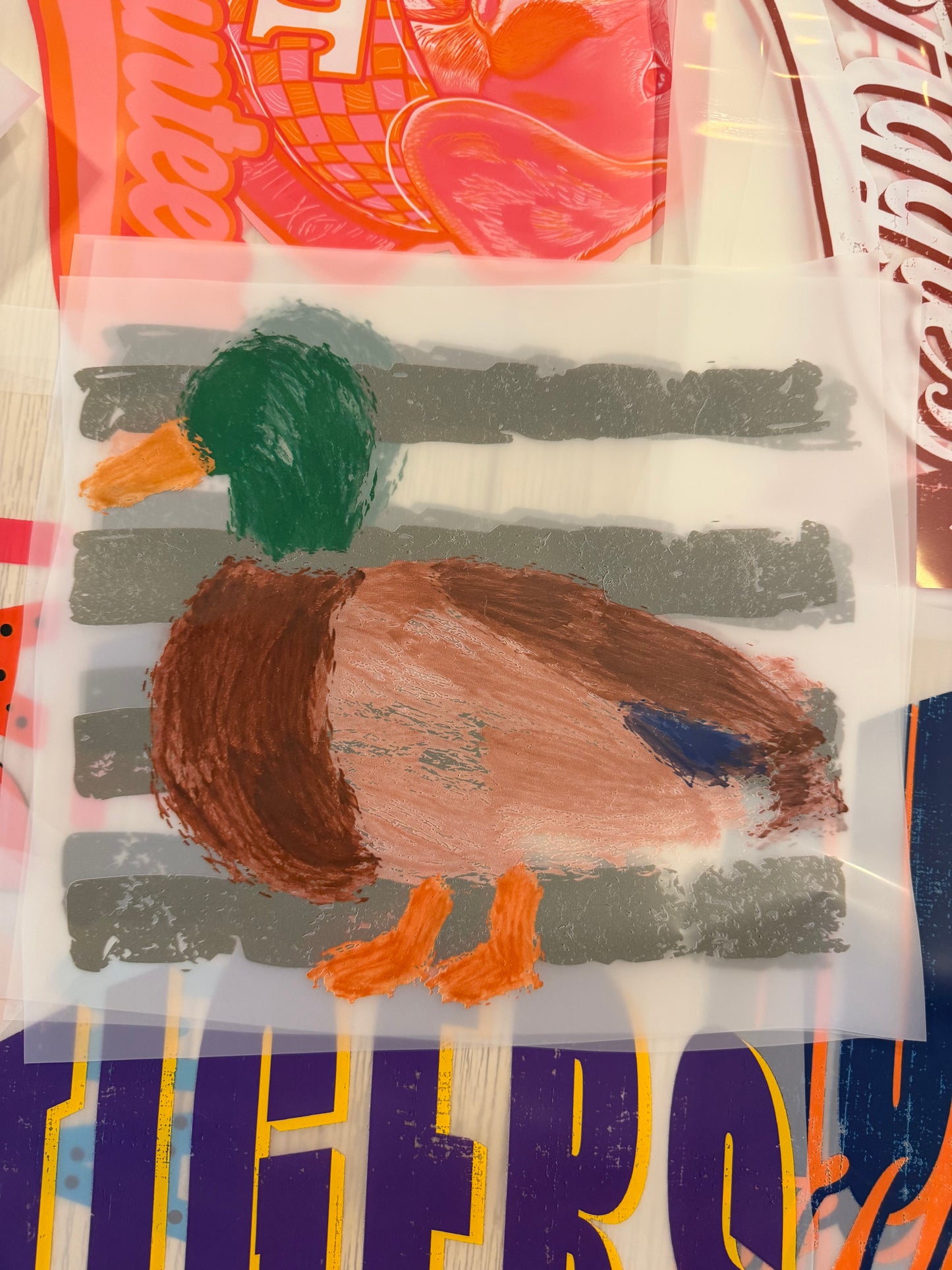 DTF Transfer- Watercolor Duck